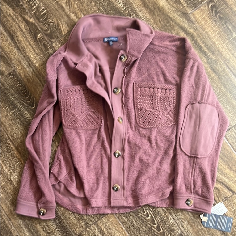 Democracy Women's Pink Button Up, New with tags!